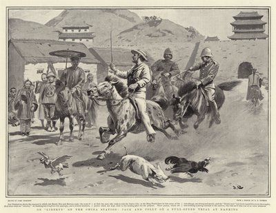 On Liberty on the China Station, Jack and Jolly on a Full-Speed Trial at Nanking by John Charlton